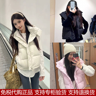 免税折扣加拿大IuIu羽绒服马甲四格泡芙连帽保暖男女坎肩外套秋冬