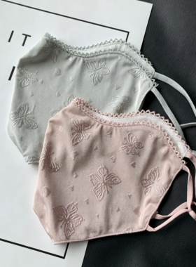 新款防晒口罩女夏季立体护眼角大脸遮阳薄款时尚印花骑行加大面罩