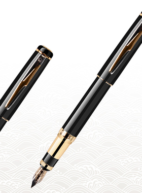 正品HERO英雄钢笔300型黑色12K高级金笔 钢笔 高档礼盒精致礼品笔