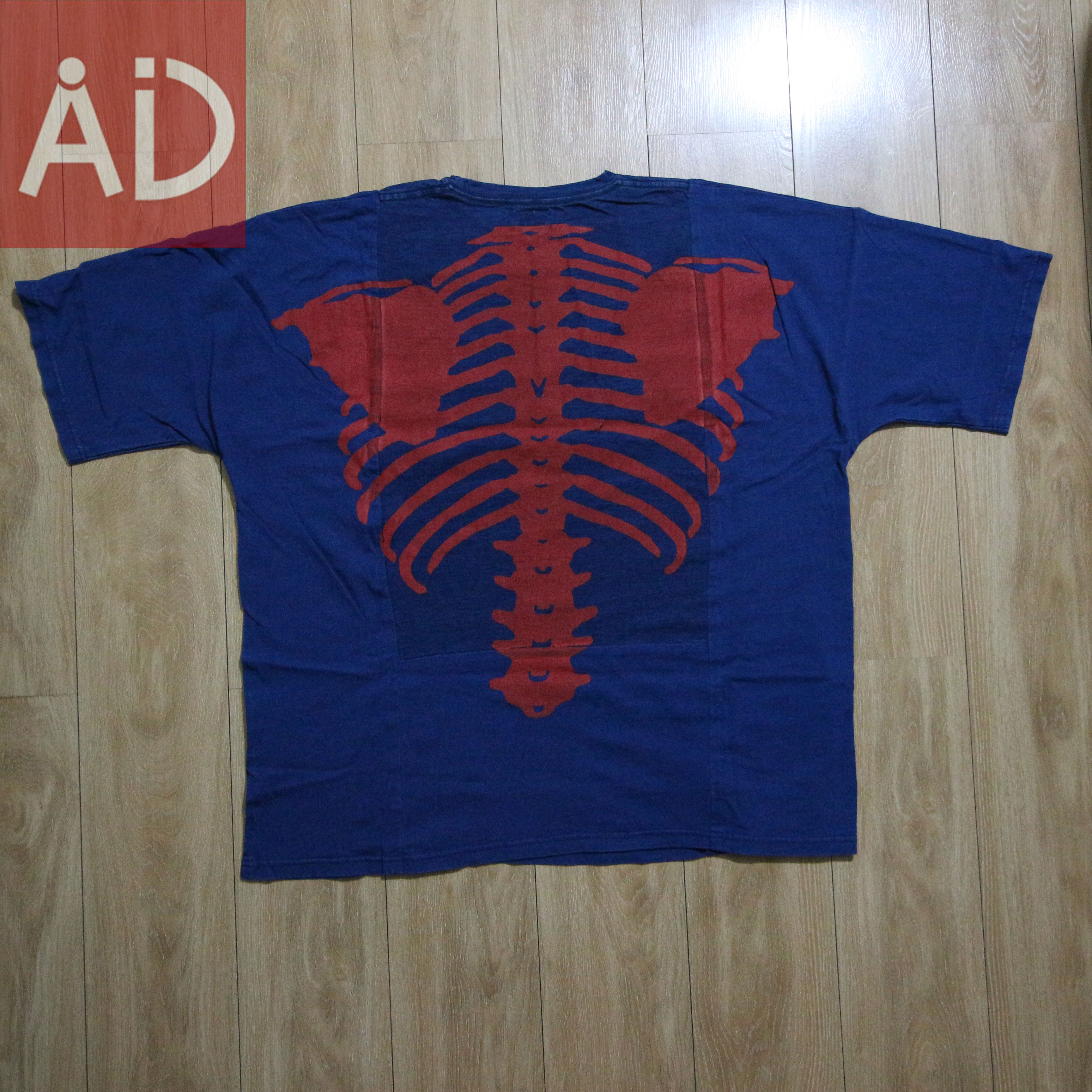 【福建现货】KAPITAL BIG-T(BONEpt) 特宽松over size 骨头短袖