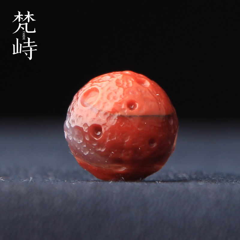 13.9南红玛瑙紫冻月球圆珠散珠