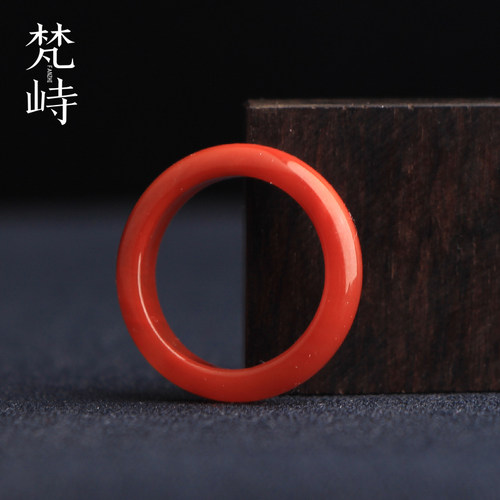 梵峙17.1南红玛瑙戒指跑环指环