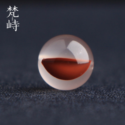 梵峙10.7南红玛瑙冰飘花圆珠散珠