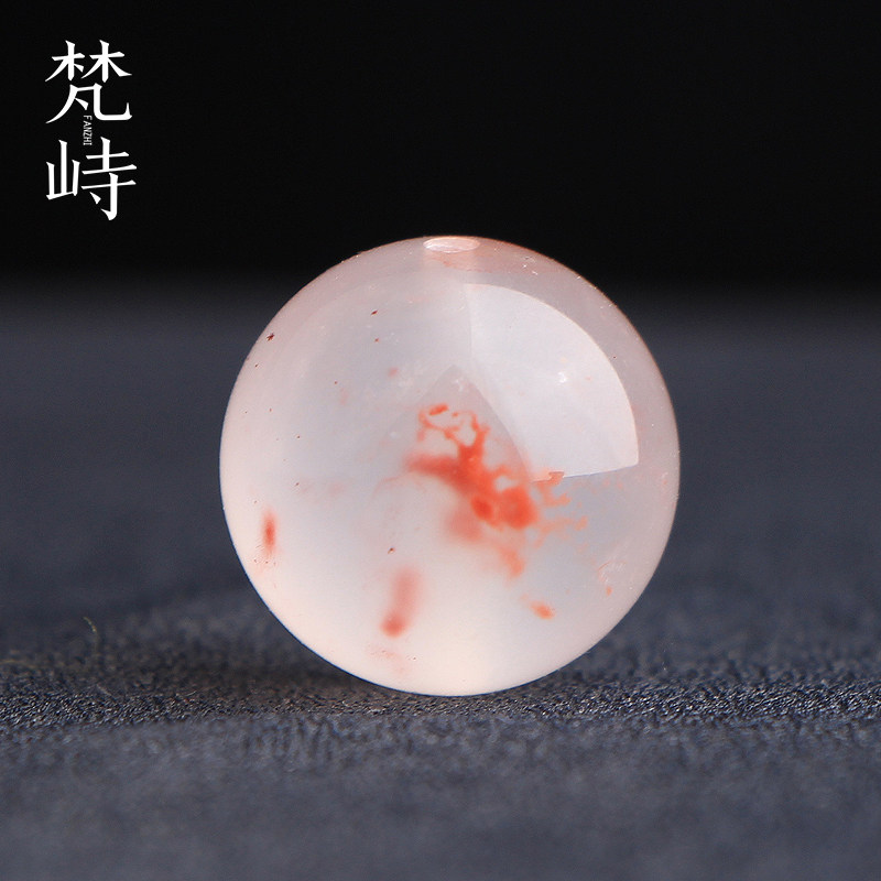 梵峙18南红玛瑙荔枝冻飘花圆珠