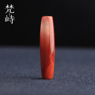 梵峙7.8南红玛瑙桶珠勒子路路通多宝珠冰飘花川料原矿送证书