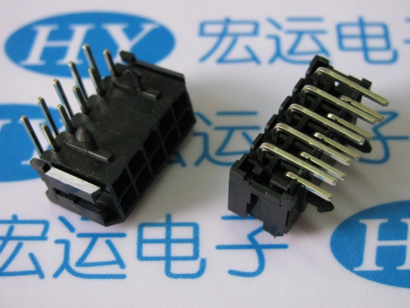 MX3.0mm 43025 2X5AW弯针 Mini-fit 3.0间距连接器10P 90度弯针