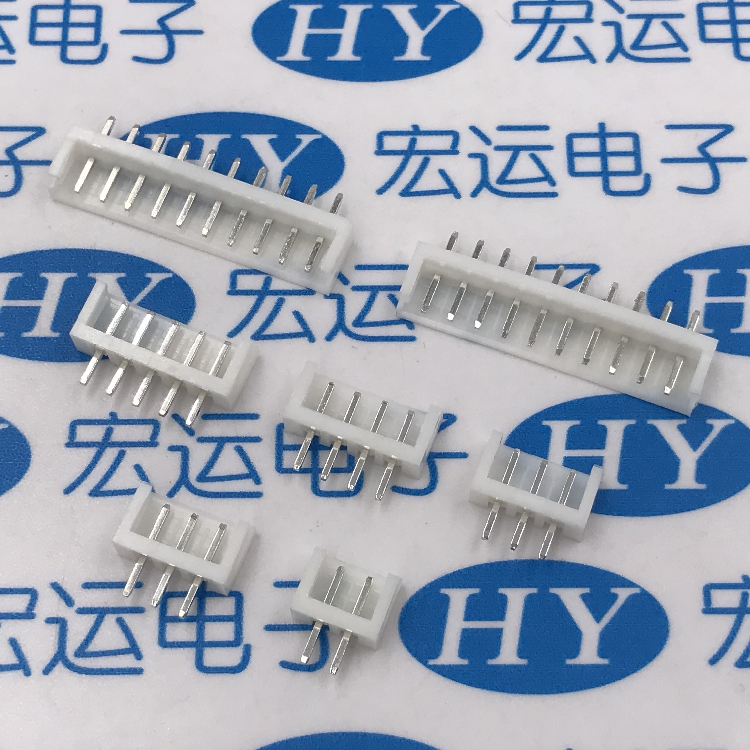 EH2.54mm间距  EH连接器 2P3P4P5P6P   2.54MM EH接插件 直针