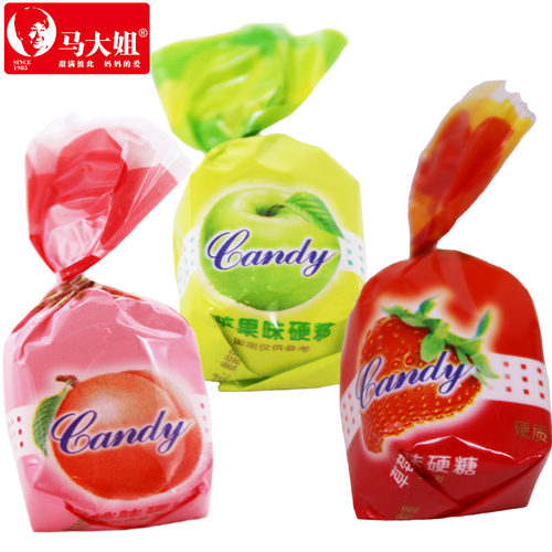 马大姐苹果草莓蜜桃水果硬糖喜糖