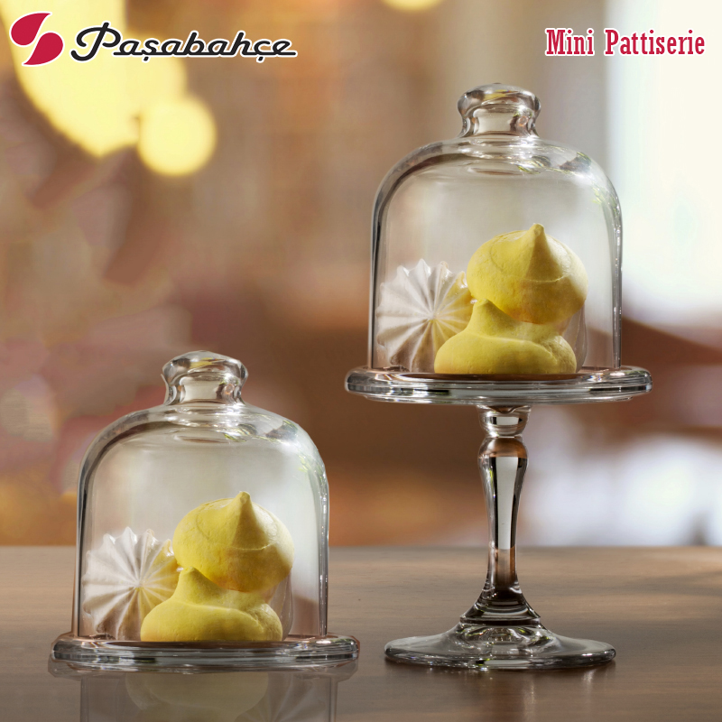 欧洲进口有罩玻璃盘子透明有盖