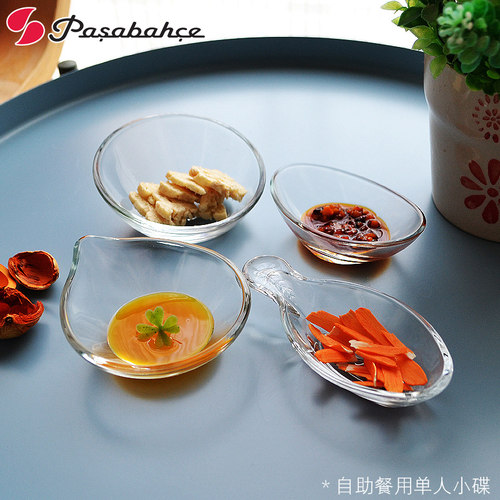 欧洲进口自助餐玻璃碟子迷你单人