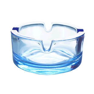 帕莎帕琦进口彩色玻璃烟灰缸小烟缸KTV餐饮酒店烟缸浅蓝色烟缸子