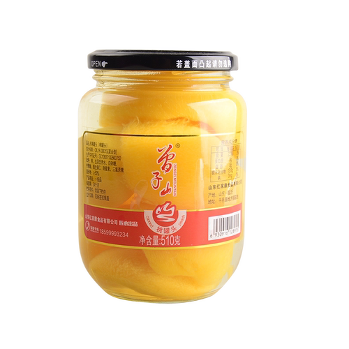 曾子山黄桃罐头 510g*1瓶-XT
