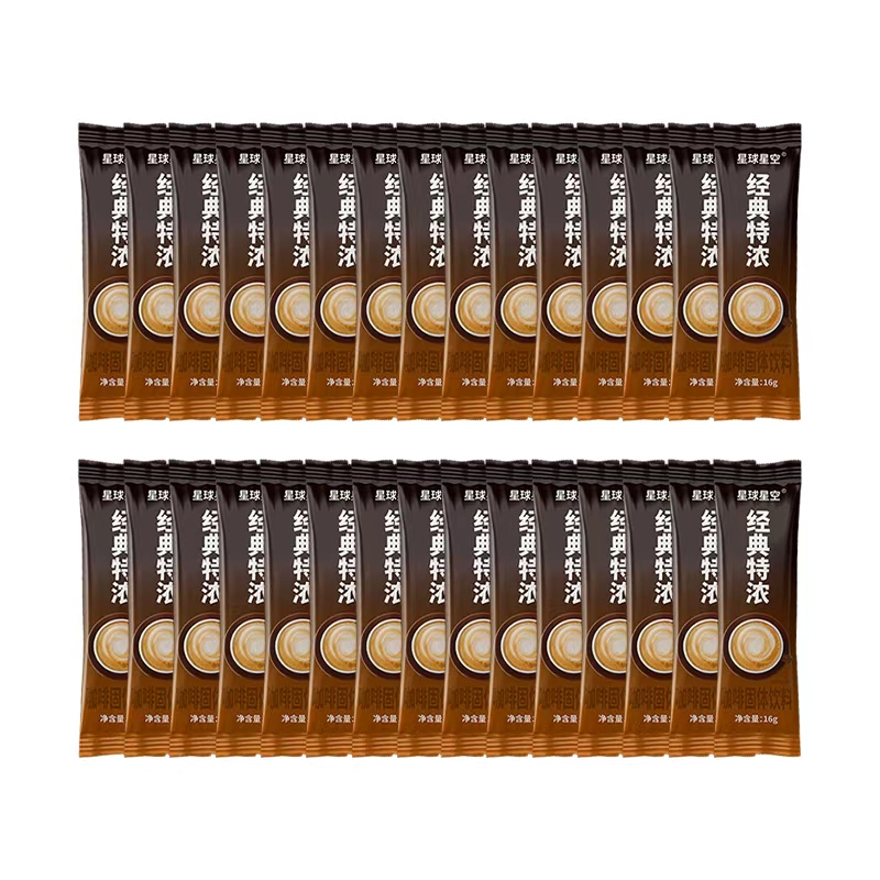 星球星空速溶三合一咖啡特浓咖啡16g装学生提神醒脑0反式脂肪酸