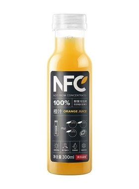 农夫山泉100%NFC果汁300ml*6瓶好喝不腻喝到26年三月好喝不腻-CL