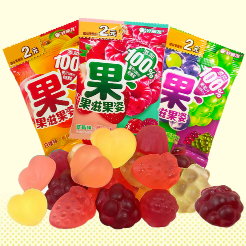 好丽友果滋果姿剥皮软糖果汁水果味混合QQ糖儿童零食休闲食品U,零食/坚果/特产,软糖/果味糖/凝胶糖果,淘宝优惠券,粉丝福利购,淘宝优惠卷