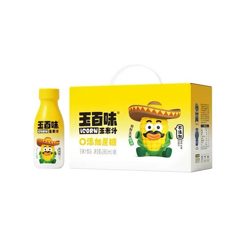 【品牌折扣】玉百味玉米汁 280ml*8