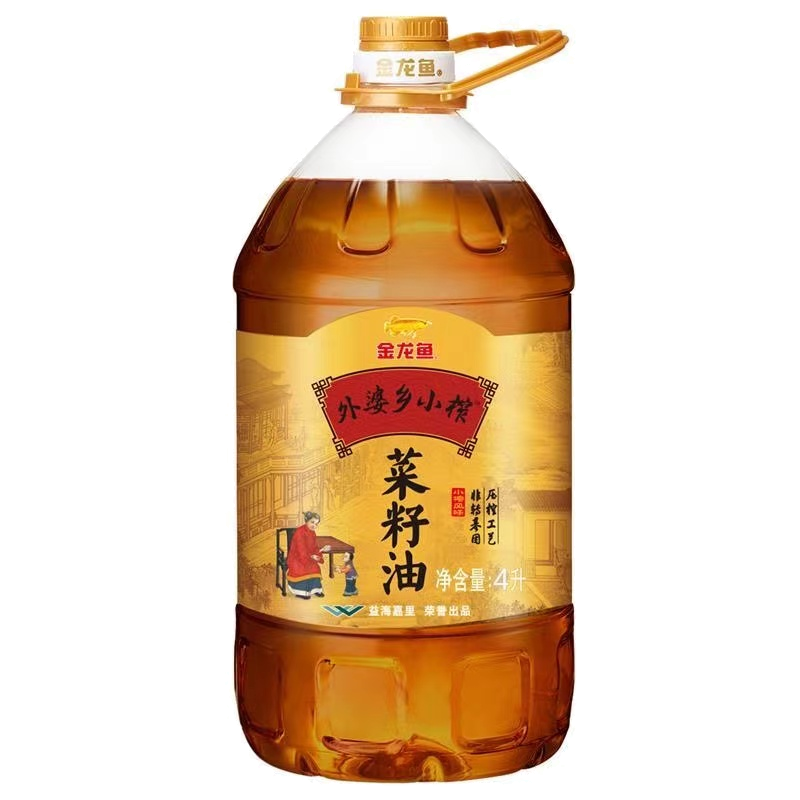 金龙鱼外婆乡小榨菜籽油4L