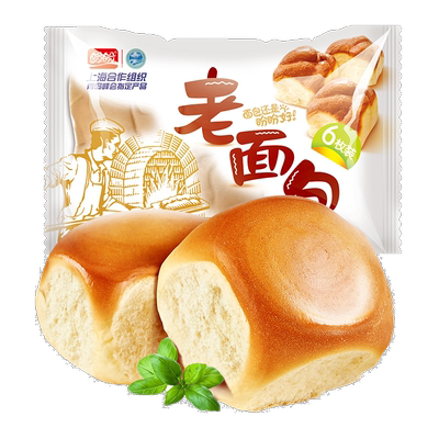 盼盼老面包袋装营养早餐面包手撕蛋糕点心 155g-ytb