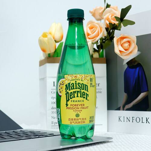 巴黎水含气饮料500ml*5瓶荔枝百香果柠檬青柠味果味碳酸饮料-CL