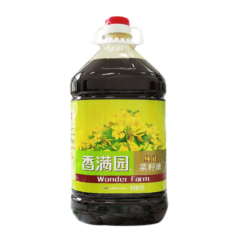香满园纯正菜籽油转基因 5l植物食用油炒菜烹饪烘焙家用餐饮