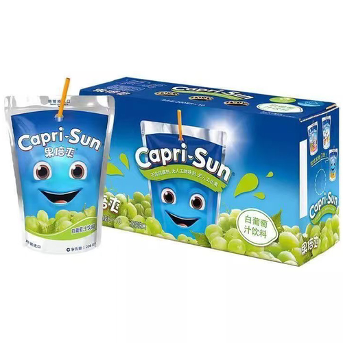 果倍爽白葡萄汁橙汁口味饮料200ml*10袋 儿童果汁家庭囤货-CL