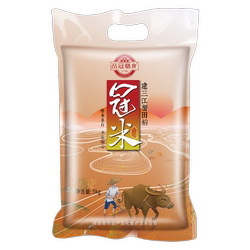 品冠膳食建三江蟹田稻米当季新米粳米大米真空包装 5kg【QYG】