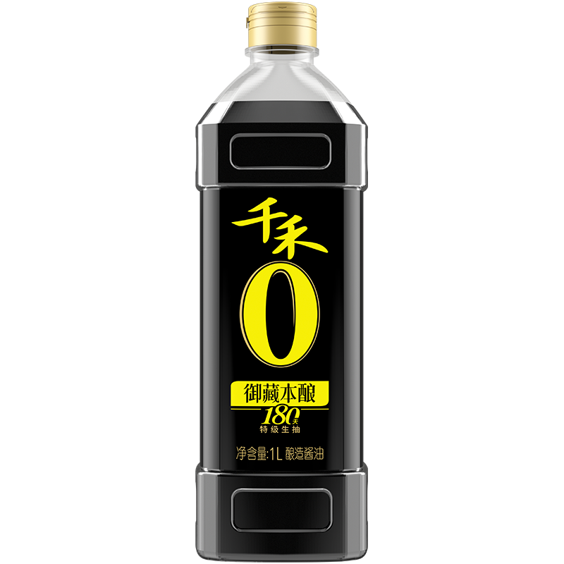 千禾0添加御藏本酿180天生抽酱油 1L装【fd】