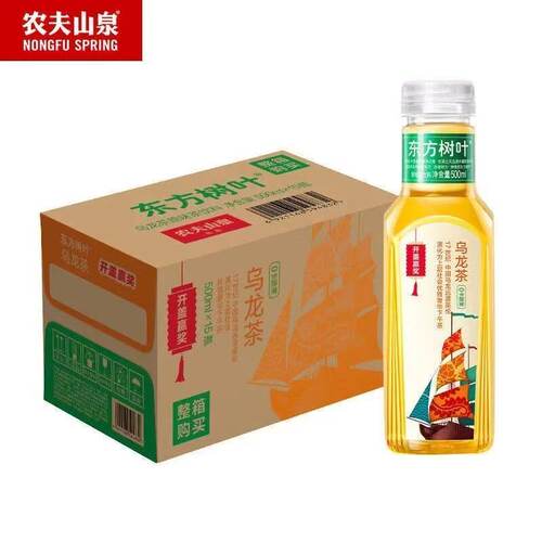 【品牌折扣】东方树叶茶饮料 500ml*5乌龙（新老包装随机）