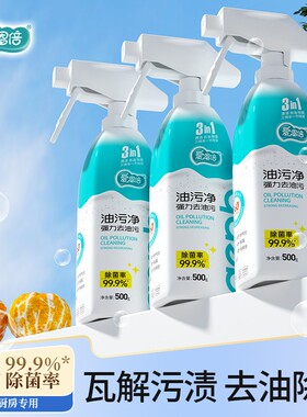 爱恩倍厨房重油污清洁剂 500g*3瓶-n