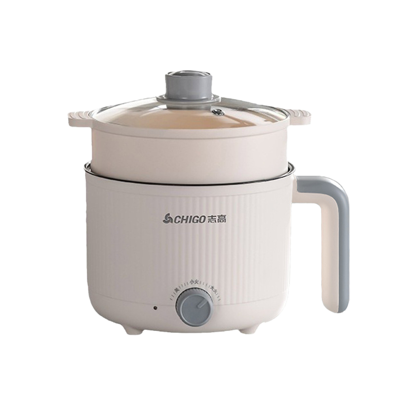 【品牌折扣】志高电煮锅 1.8L米白色+蒸笼