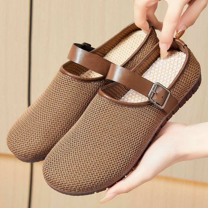 休闲包头新款拖鞋女外ins拖女软底凉鞋鞋子半网面百搭穿复古