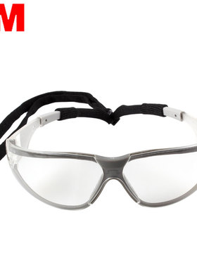 3M 11394护目镜紫外线户外骑行眼镜防雾防沙风镜实验室防护眼镜