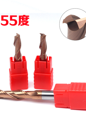 55度2刃双刃键槽钨钢合金涂层立铣刀数控2 4 6 7 8 9 10 12 14 16