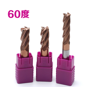 春保60度4刃不锈钢涂层钨钢合金平头立铣刀CNC数控刀具2 4 6 8 10