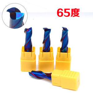 65度2刃双刃键槽涂层钨钢合金立铣刀CNC数控刀具6 8 10 12 14 16