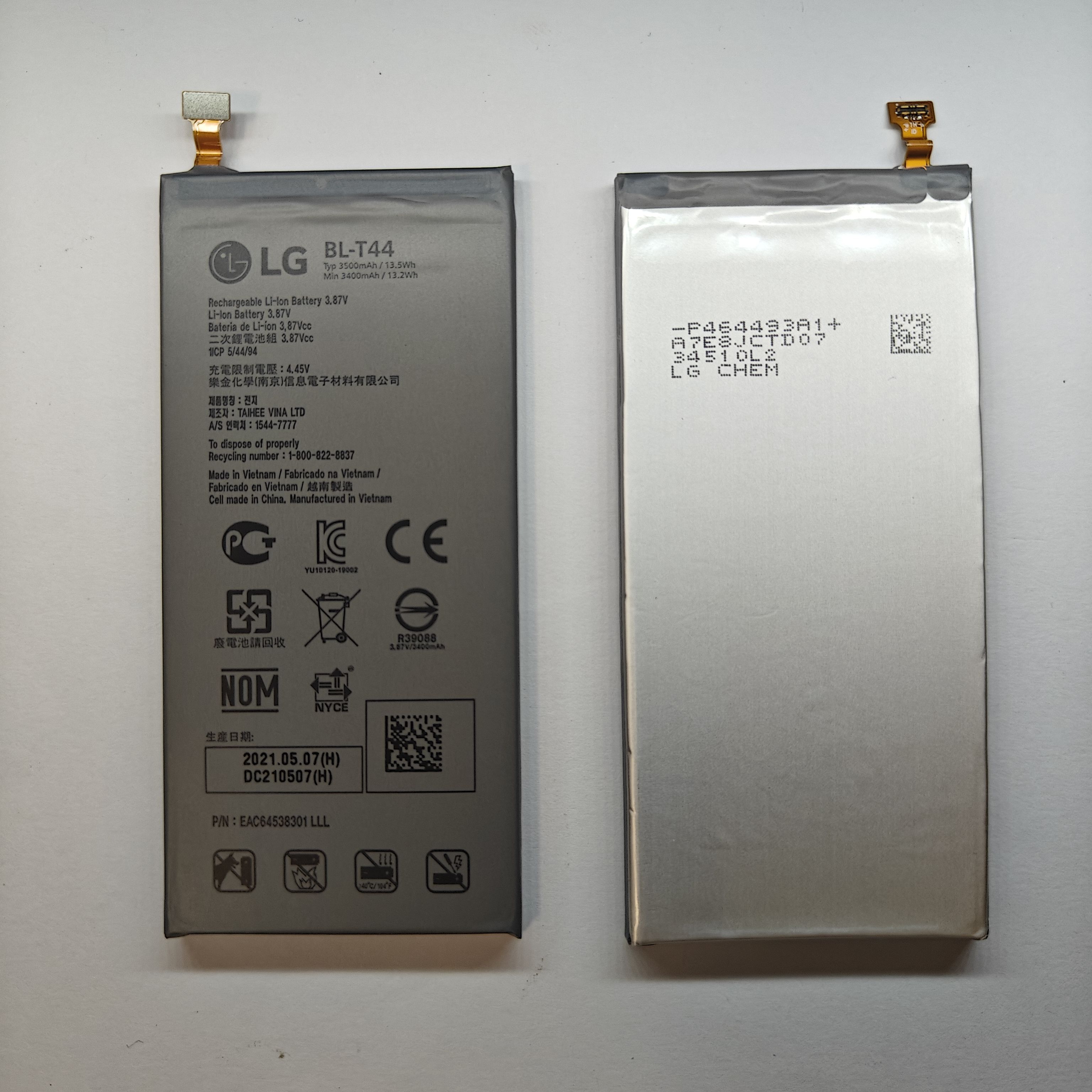 适用于LG  Stylo 5 LM-Q720 Q720PS Q720A BL-T44原装电池3500mAh