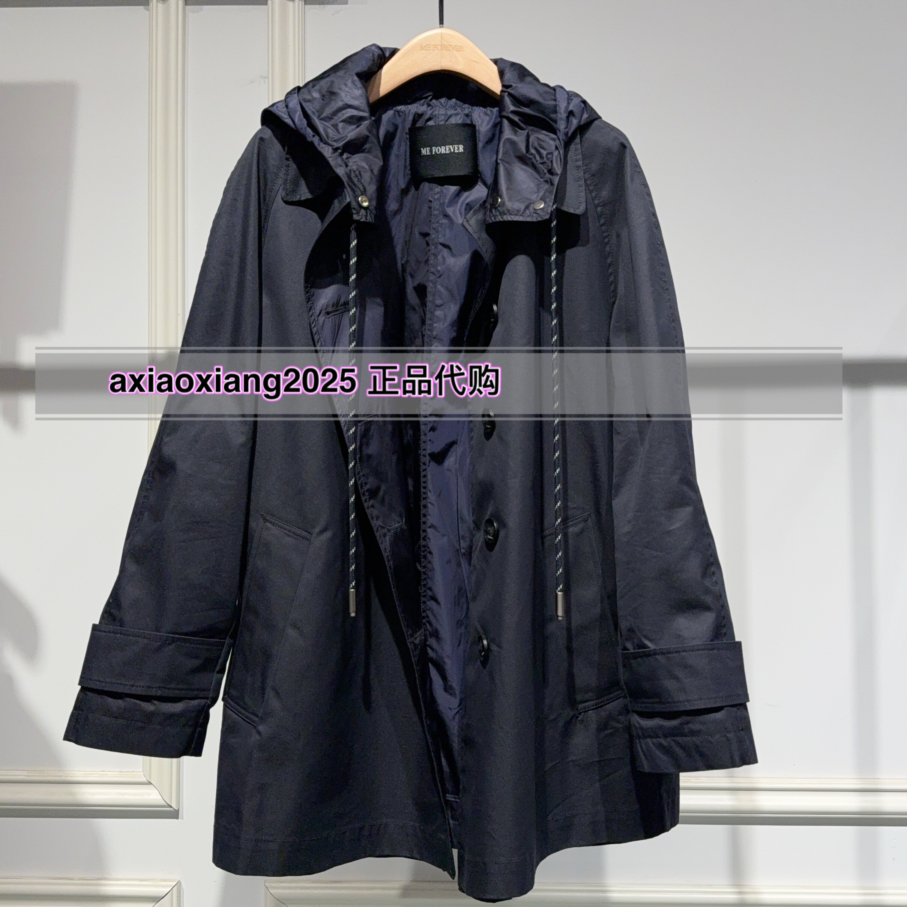 MEFOREVER真我永恒2026春装新款风衣2614A42100吊牌1399