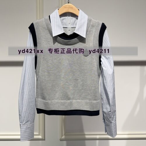 MEFOREVER真我永恒2026秋装假两件套上衣2634B61355吊牌999
