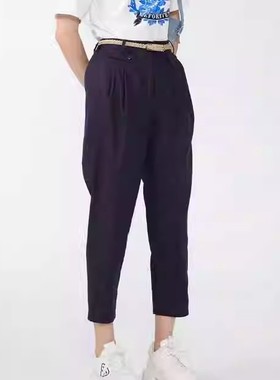 ME FOREVER真我永恒2024夏季新品女士九分水洗裤2425C14173吊699