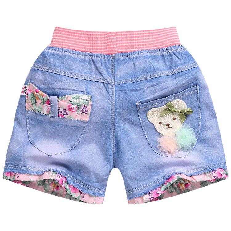女童牛仔短裤8毛边9中大童10岁女孩13热裤2021夏装5新款7小孩裤子