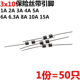 250V 30A 带引脚保险管 保险丝 100只