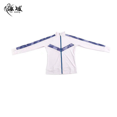 成人儿童花样滑冰训练服上衣 男童速干夏款扎染外套不加绒 透气