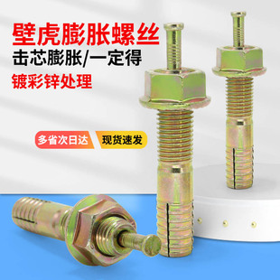 国标高强度膨胀螺栓击芯膨胀螺丝锤钉壁虎一钉得M6M8M10M12M16M20