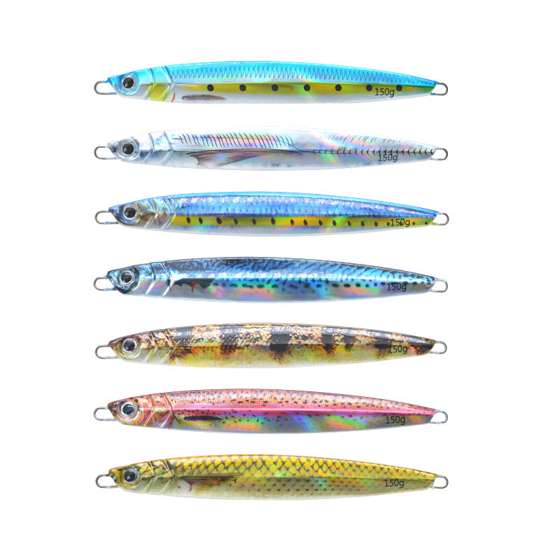 裸板速沉快抽铁板3d打印仿真仿生路亚假饵鲅鱼刀鱼带鱼80g