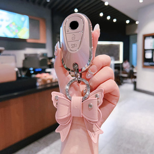 奔驰C260L钥匙套C200L车C级glc260 300L高级感S级E260壳gle350扣