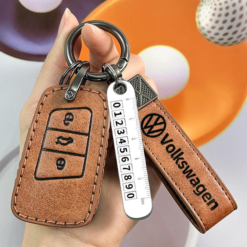 适用大众迈腾钥匙套23款帕萨特330高档b8高尔夫8汽车专用包扣