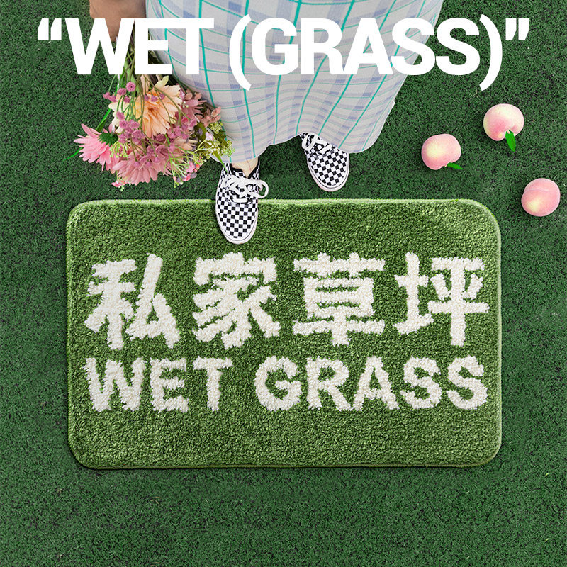 WET GRASS私家草坪房间卧室床边地毯2025新款客厅沙发毛绒地毯子