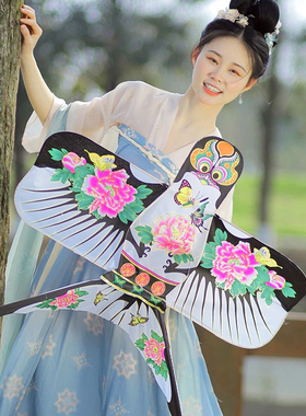 春燕风筝纸鸢古风汉服摄影拍照道具中国风传统手工艺摆件挂件