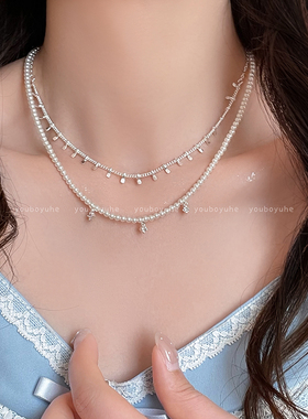 施家珍珠项链女轻奢小众高级感双