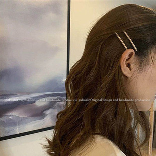 韩式珍珠发卡少女边夹刘海夹网红2022年新款发夹侧边夹发饰